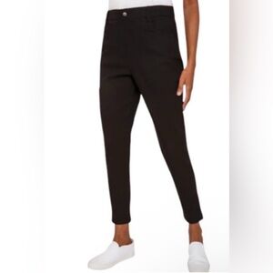 NWT Mario Serrani Pull-On Pants ✨ Sleek Textured Slim Fit